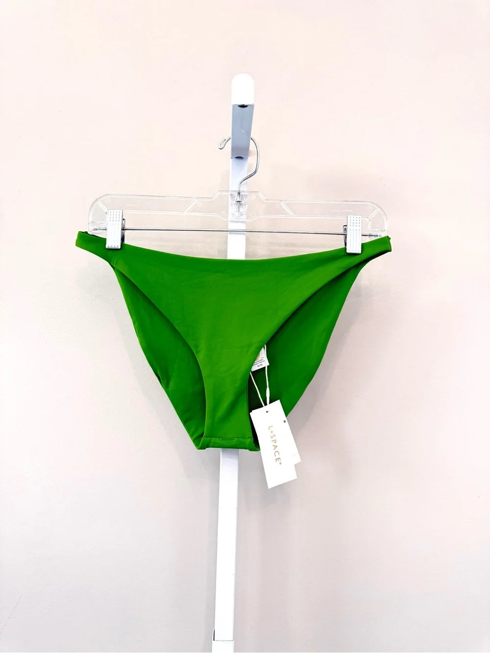 L*Space Camacho Bikini Bottom Full Cut Green Size M NWT